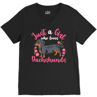 Dachshund T  Shirt Dachshund Dog Lover V-neck Tee | Artistshot