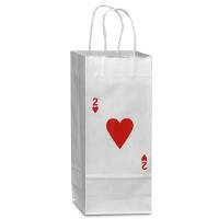 Two Of Hearts Blackjack Cards Poker 21 2 Wine Paper Bag - 5 1/2 X 3 1/4 X 13 | Artistshot