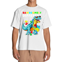 Rawrsomely Different Dinosaur Dino Autism Awareness Urban Heavy T-shirt | Artistshot