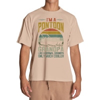 Mens Pontoon Boat Grandpa Men Apparel Fathers Day Boating Captain T Sh Urban Heavy T-shirt | Artistshot