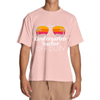 Kindergarten Teacher Off Duty Sunglasses Beach Sunset Urban Heavy T-shirt | Artistshot