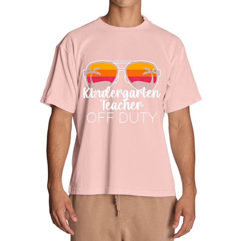 Kindergarten Teacher Off Duty Sunglasses Beach Sunset Urban Heavy T-shirt | Artistshot