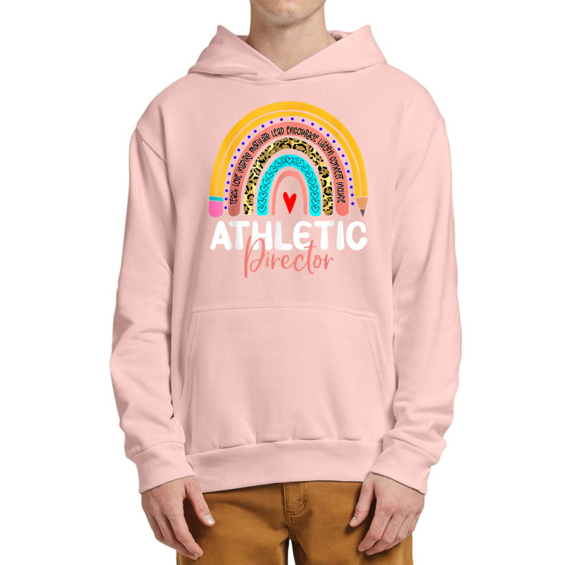 Athletic Director Leopard Rainbow Back To School Sport Coach T Shirt Urban Pullover Hoodie | Artistshot