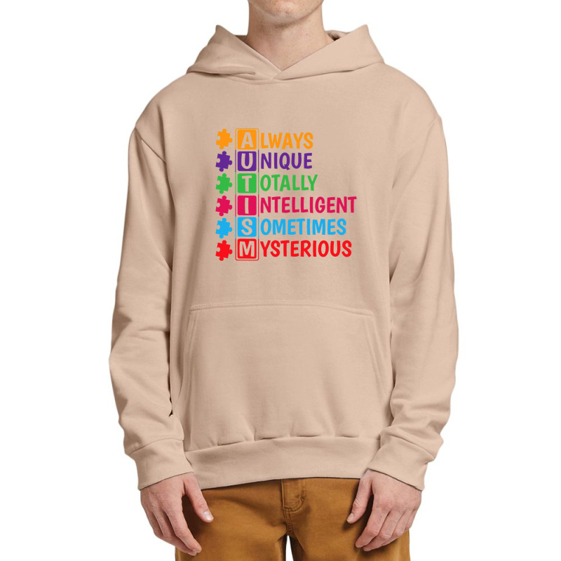 Autism Puzzle Piece Autism Awareness Day Urban Pullover Hoodie by mrlee | Artistshot