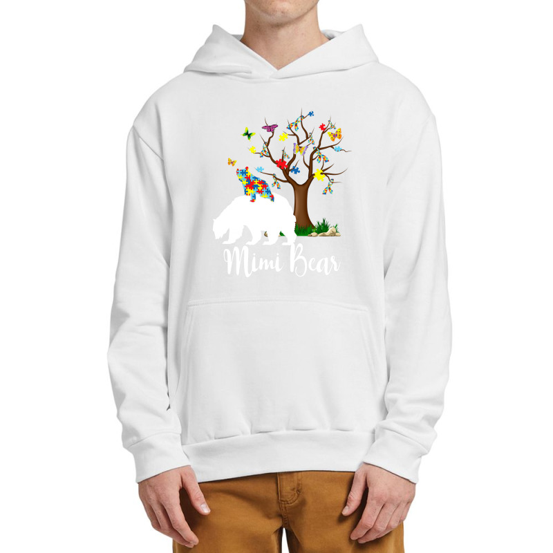 Mimi Bear Autism Awareness Love Support Urban Pullover Hoodie by Michael	Kilburn | Artistshot