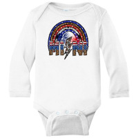 American Mini Long Sleeve Baby Bodysuit | Artistshot