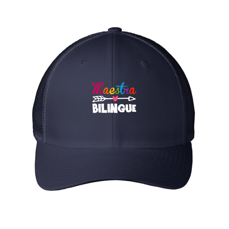 Maestra Bilingue Spanish Teacher Appreciation Gift For Women Mesh cap by home12 | Artistshot