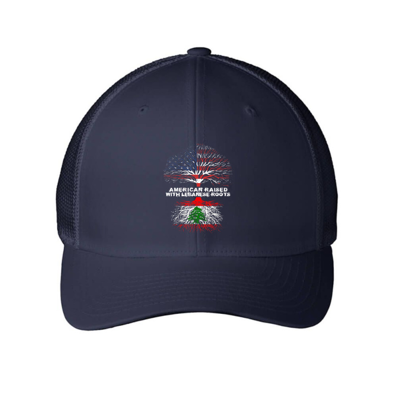 American Raised With Lebanese Roots Lebanon Mesh Cap | Artistshot