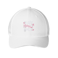 Wife Mom Boss Bling Rhinestone Funny Birthday Party Gift T Shirt Mesh Cap | Artistshot