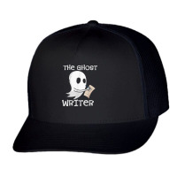 Ghost Writer Ghoul Author Halloween Trick Or Treat Novelist T Shirt Trucker Cap | Artistshot