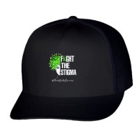 Fight The Stigma Mental Health Awareness Gif Trucker Cap | Artistshot