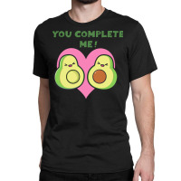 Day T  Shirt Complete Me Kawaii Avocado Hearts Valentines Day T  Shirt Classic T-shirt | Artistshot