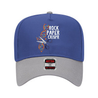 Rock Paper Crispr Dna Biologist Genetic Engineering Science Adjustable Baseball Cap | Artistshot