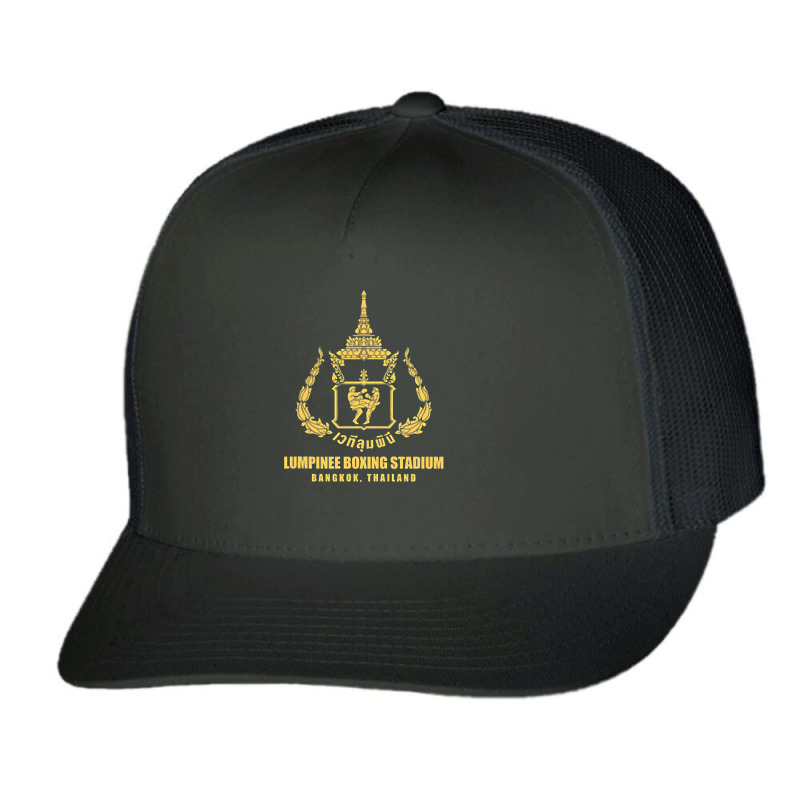 Lumpinee Boxing Stadium Bangkok Thailand Muay Thai Boxing Trucker Cap by home12 | Artistshot