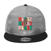 Merry Christmas Lightning Bolt Leopard Plaid Xmas Men Women Camo Snapback | Artistshot