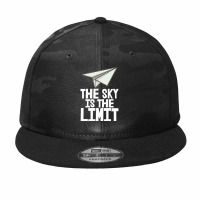 The Sky Is The Limit Paper Plane Camo Snapback | Artistshot