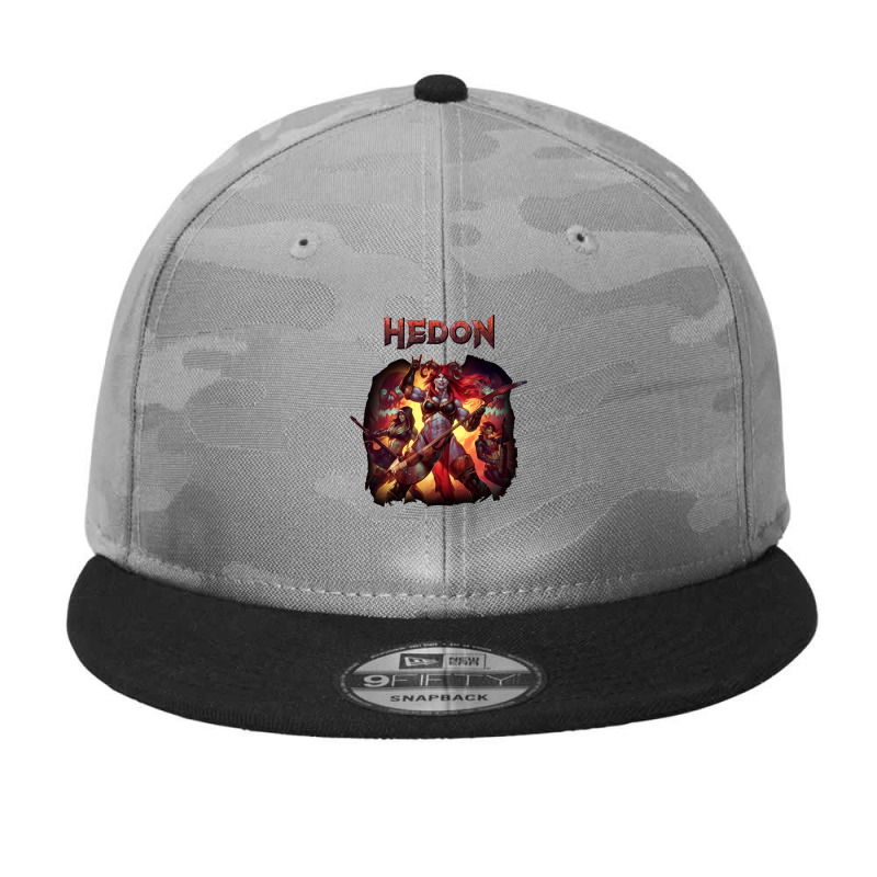 Hedon Album Cover Art (clothing Splash) Camo Snapback | Artistshot