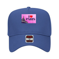 I Love Paris, Lovely Paris France Eiffel Tower Illustration T Shirt Adjustable Baseball Cap | Artistshot