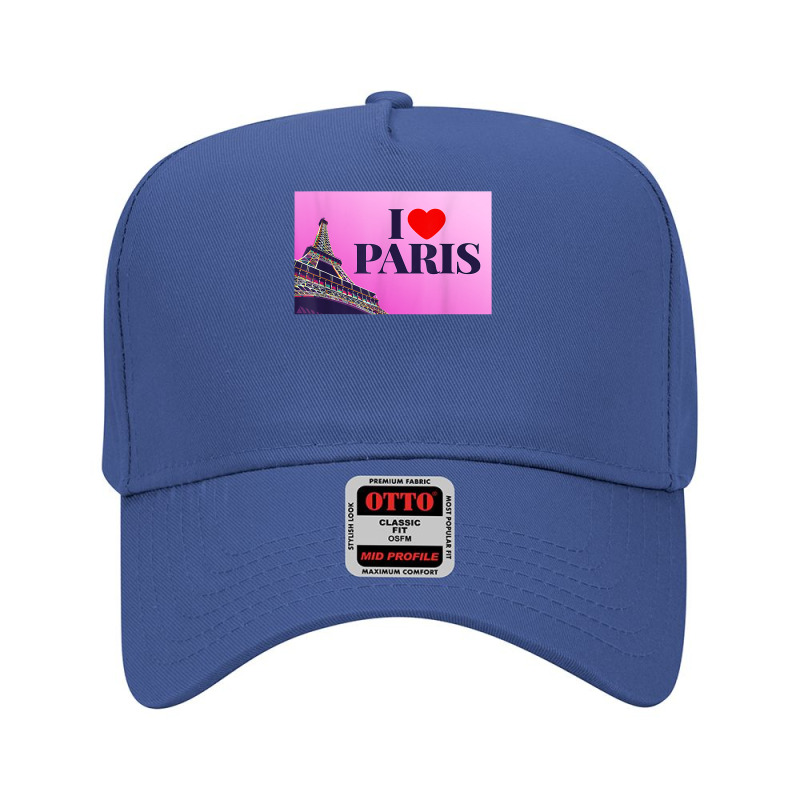 I Love Paris, Lovely Paris France Eiffel Tower Illustration T Shirt Adjustable Baseball Cap by kasaqcsegurc | Artistshot