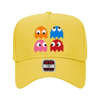 Pacman Ghosts Cool Retro 80s Adjustable Baseball Cap | Artistshot