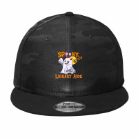 Halloween Spooky Library Aide Gift Camo Snapback | Artistshot