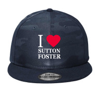 I Heart Sutton Foster 2 Camo Snapback | Artistshot