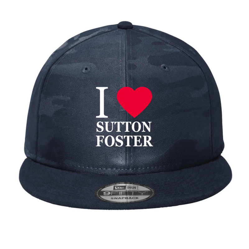 I Heart Sutton Foster 2 Camo Snapback by cm-arts | Artistshot