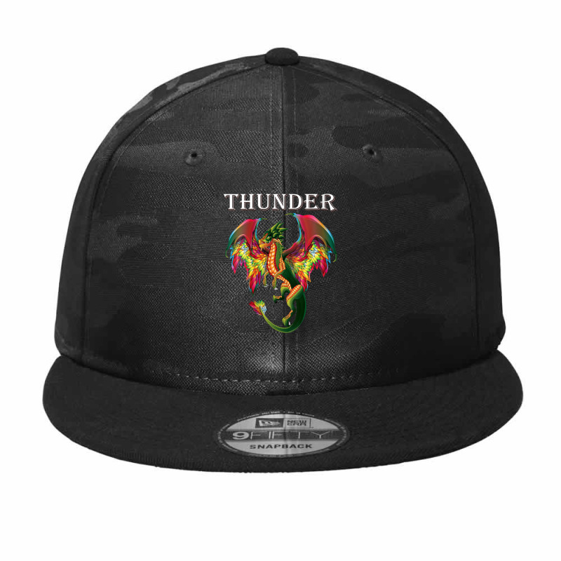 Womens Imagine You Are A Thunder Dragon Breathing Fire With Wings V-ne Camo Snapback by cm-arts | Artistshot