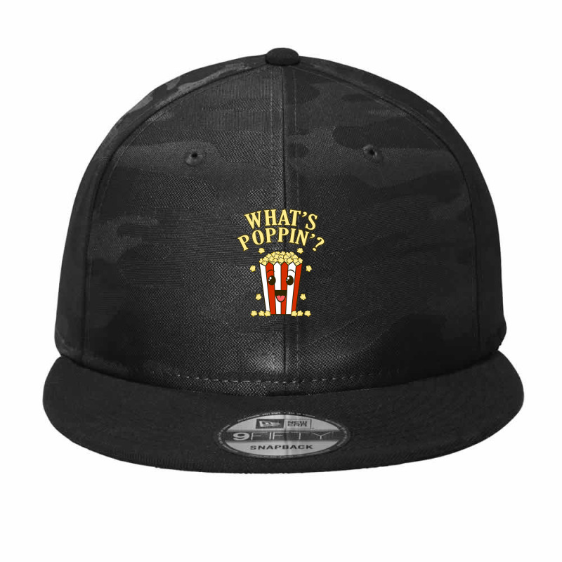 Whats Poppin Popcorn Food Eater Camo Snapback | Artistshot