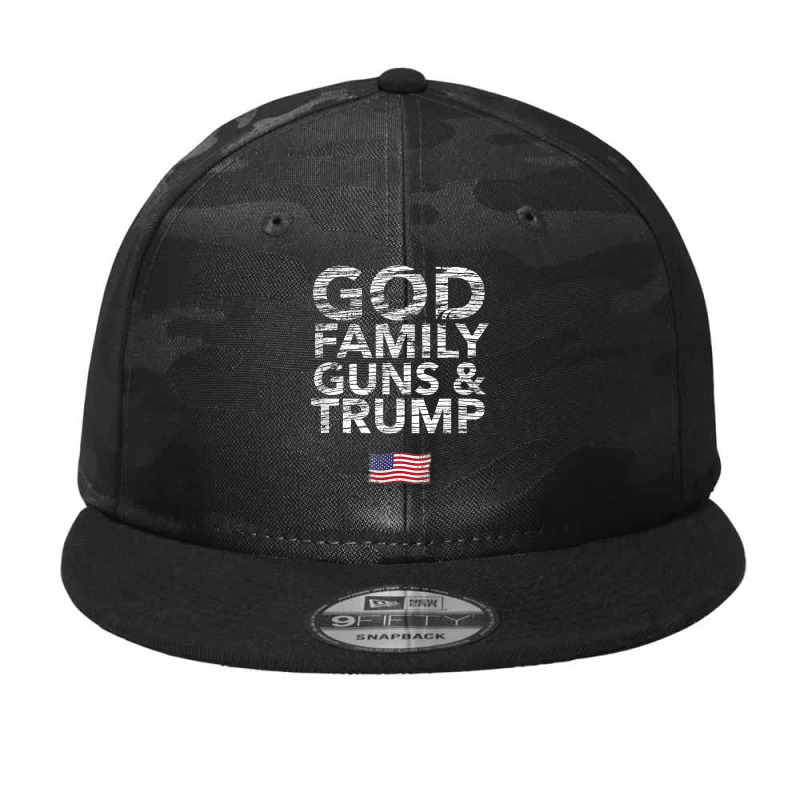 God Family Guns Trump Wins President Election Pro Thanksgiving Day Camo Snapback | Artistshot