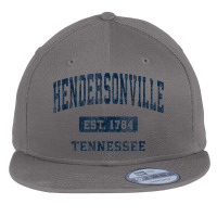 Hendersonville Tennessee Tn Vintage Athletic Sports Design Flat Bill Snapback Cap | Artistshot