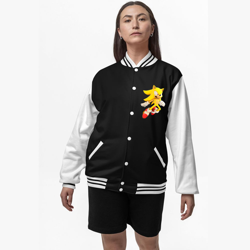 Yellow Hedgehog Jumps Aside Bomber Jacket by MaryDTabor | Artistshot