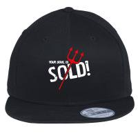 Your Soul Is Sold Funny Demon Halloween Trident Present T Shirt Flat Bill Snapback Cap | Artistshot