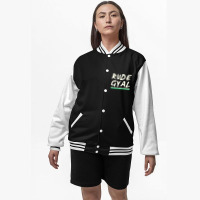 Rude Gyal Jamaican Jamaica Love Pride Girl Girl Bomber Jacket | Artistshot