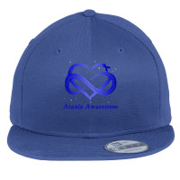 I Wear Blue For Ataxia Awareness Warrior Pullover Hoodie Flat Bill Snapback Cap | Artistshot