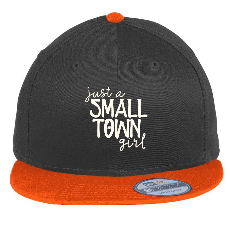 Just A Small Town Girl Casual Country Womens Chic Flat Bill Snapback Cap by cm-arts | Artistshot