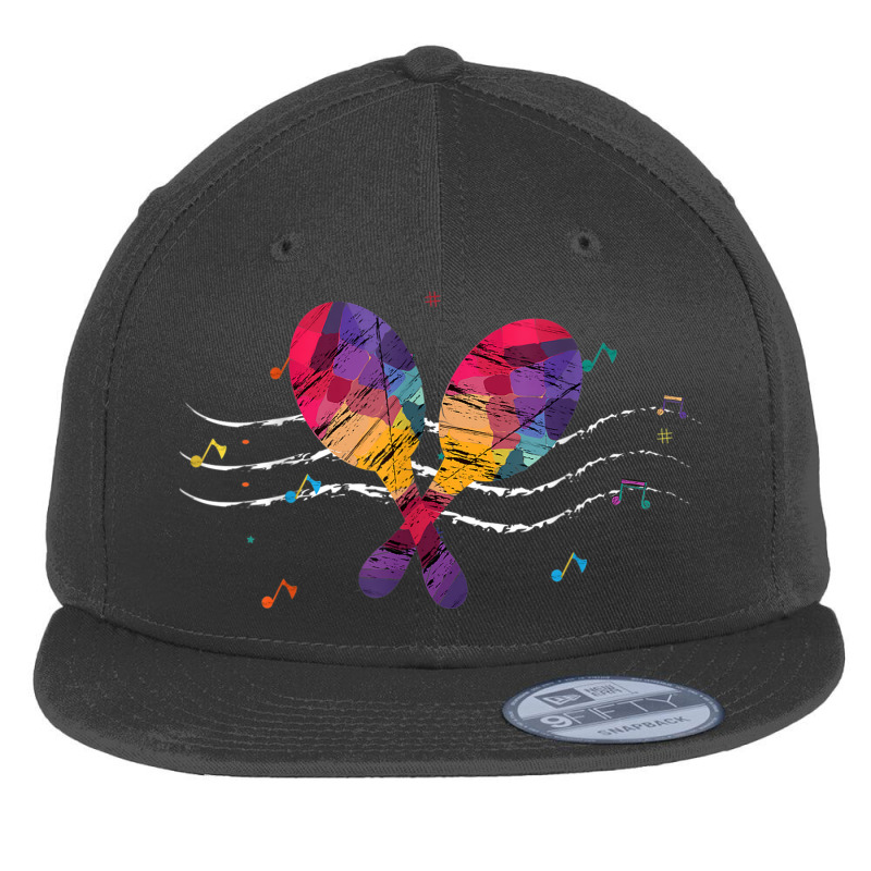 Musical Instrument Flat Bill Snapback Cap by Aquarius | Artistshot