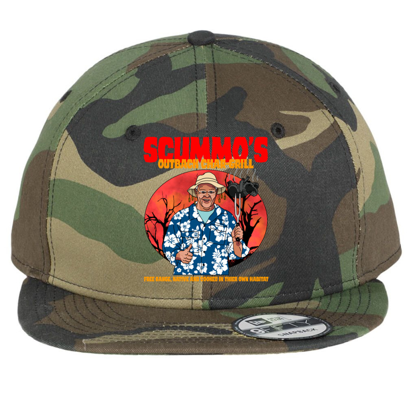 Scummo_s Outback Char-grill Flat Bill Snapback Cap by cm-arts | Artistshot