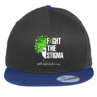 Fight The Stigma Mental Health Awareness Gif Flat Bill Snapback Cap | Artistshot