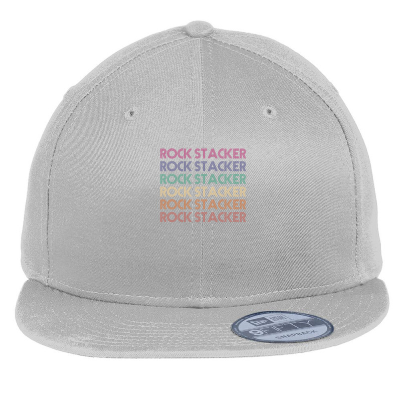 Rock Stacker 1 Flat Bill Snapback Cap by RebekahShinn | Artistshot