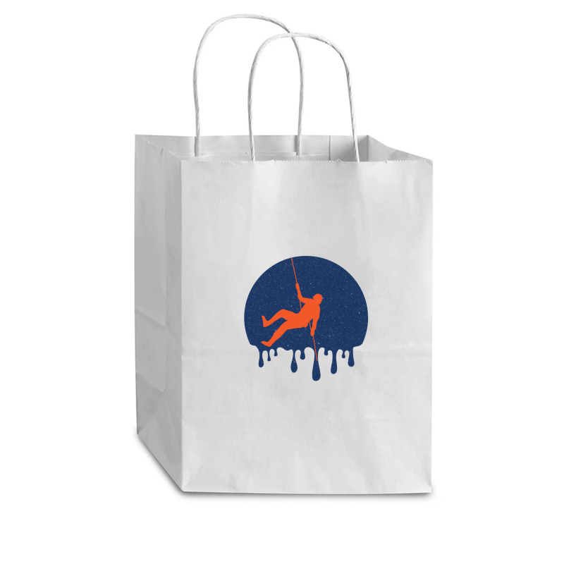 Retro Rock Climbing Dripping Cub Paper Bag - 8 X 4 1/2 X 10 1/4 | Artistshot