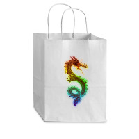 Gold Chinese Dragon With Black 1 Cub Paper Bag - 8 X 4 1/2 X 10 1/4 | Artistshot