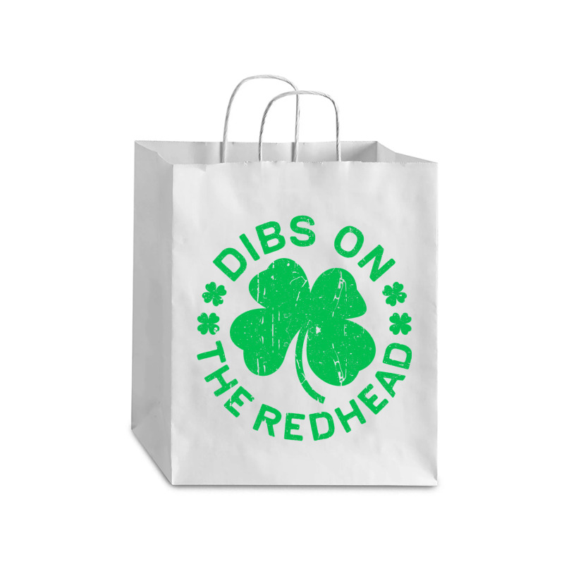 Dibs On The Redhead  St Patricks Day Debie Paper Bag - 10 X 5 X 13 | Artistshot