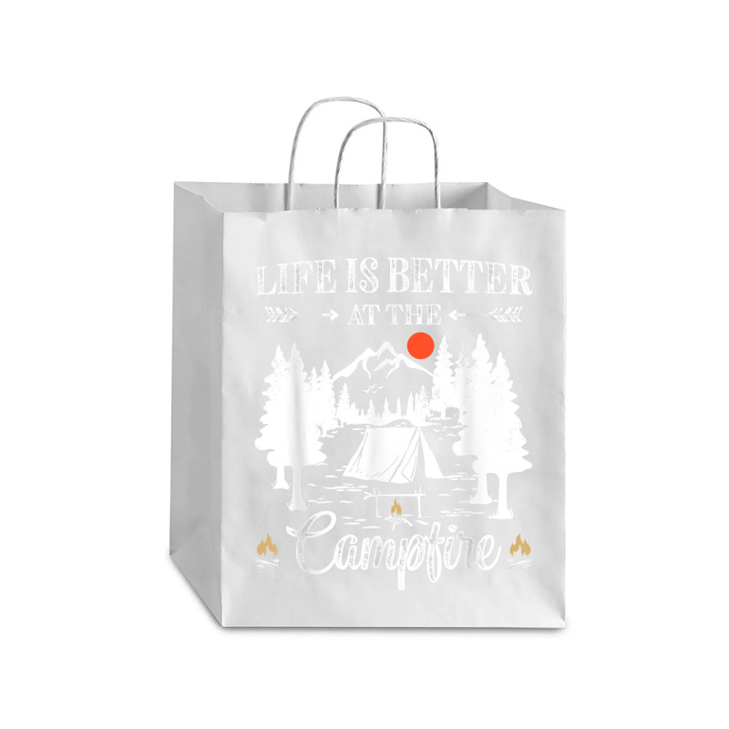 Funny Camping Saying For Men Women Kids Camper Camp Campfire T Shirt Debie Paper Bag - 10 X 5 X 13 | Artistshot