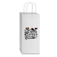 Cupid S Favorite Nurse Gift Valentine S Day 2022 Nurse Life Double Wine Paper Bag - 6 1/2 X 3 1/2 X 12 3/8 | Artistshot