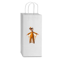 Vector Sticker Double Wine Paper Bag - 6 1/2 X 3 1/2 X 12 3/8 | Artistshot