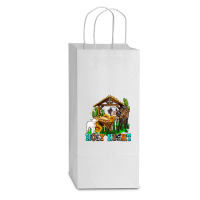 Holy Nıght Cows And Sunflowers Double Wine Paper Bag - 6 1/2 X 3 1/2 X 12 3/8 | Artistshot