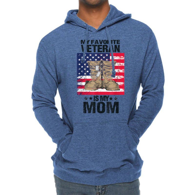 Proud Son Kids Of A Us Army Veteran Mother Tee Veterans Day T Shirt Lightweight Hoodie by suheilytrizarry | Artistshot