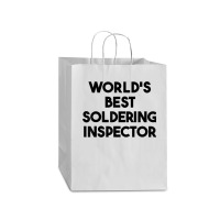 World's Best Soldering Inspector T Shirt Mart Paper Bag -13 X 7 X 17 | Artistshot