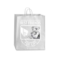 Schnauzer Best Friends For Life Tshirt Queen Paper Bag - 16 X 6 X 19 1/4 | Artistshot